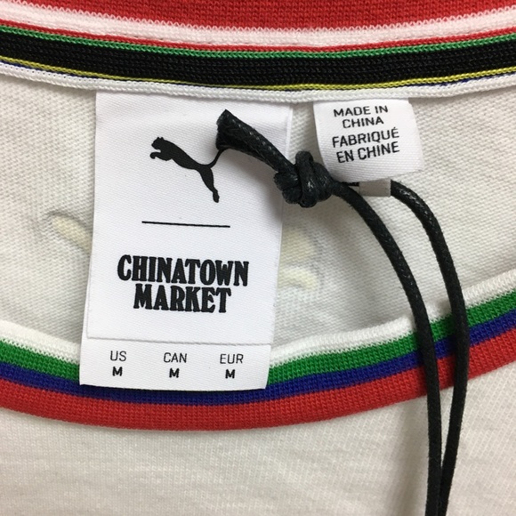New with Defects Puma x Chinatown Market Colorblock Tee - Picture 6 of 13